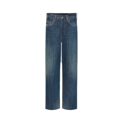 Straight-Leg Denim Jeans