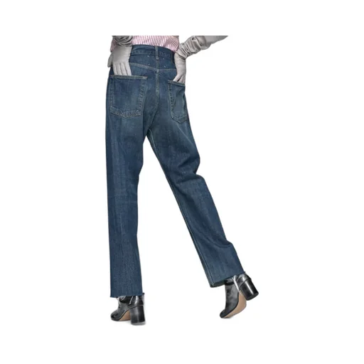Straight-Leg Denim Jeans