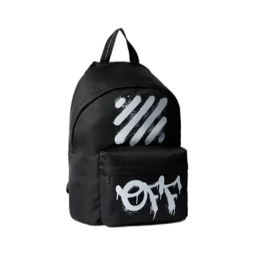 Logo Printed Zip-Up Backpack