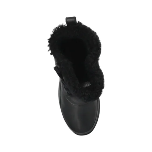 Fur-Trim Lace-Up Boots