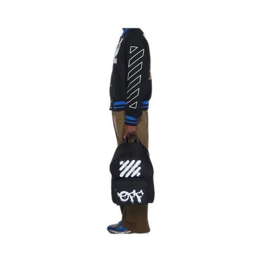 Logo Printed Zip-Up Backpack