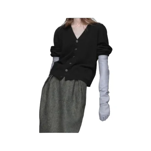 Maison Margiela Four Stitch Detailed Knitted Cardigan