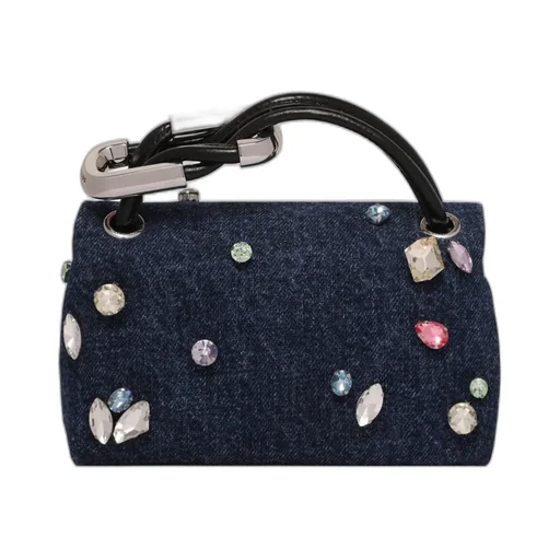 Embellished Top-Handle Clutch Bag