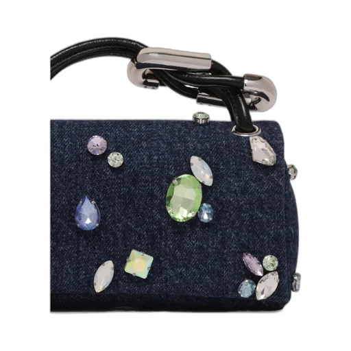 Embellished Top-Handle Clutch Bag
