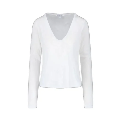 V-Neck Long-Sleeved T-Shirt