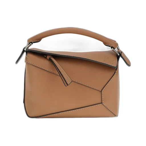 Mini Puzzle Edge Top Handle Bag