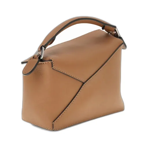 Mini Puzzle Edge Top Handle Bag