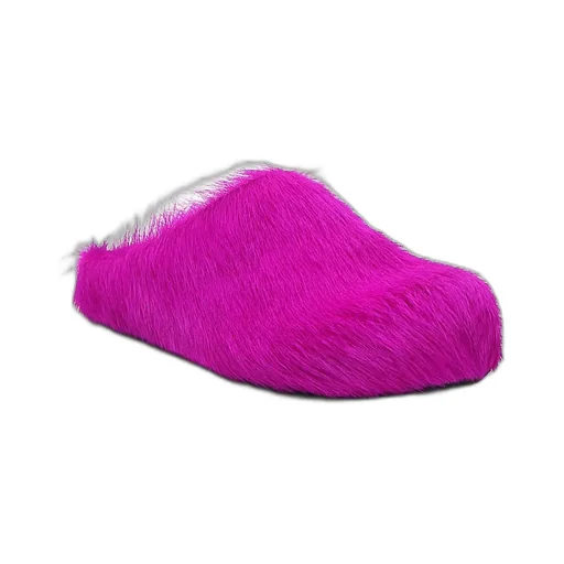 Fluffy Slip-On Mules
