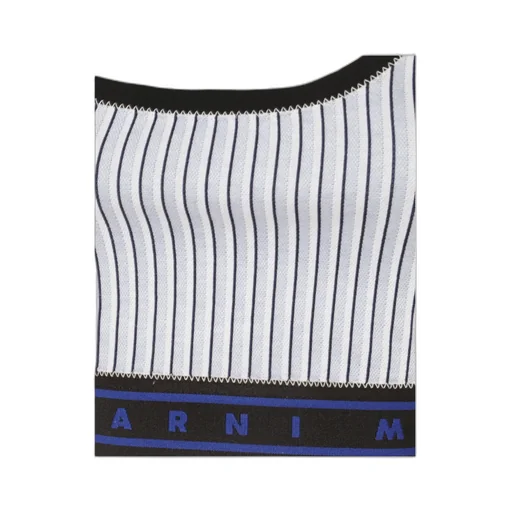 Logo Tape Striped Top