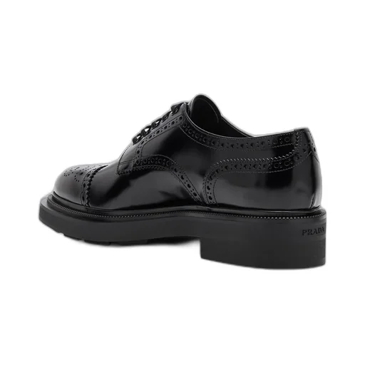 Brogue Lace-Up Derby Shoes