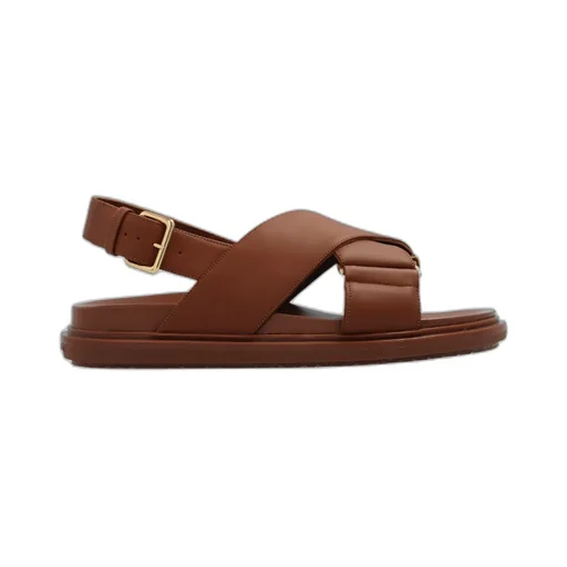 Logo Embossed Buckled Sandals