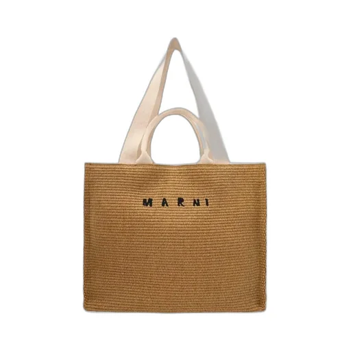 Logo Embroidered Top Handle Bag