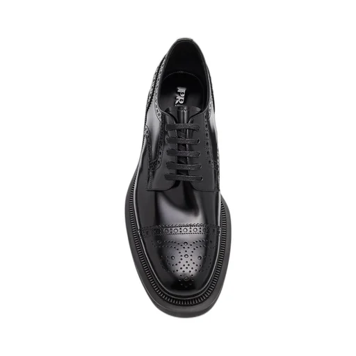 Brogue Lace-Up Derby Shoes