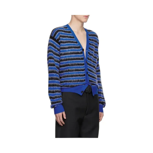 Striped V-Neck Cardigan