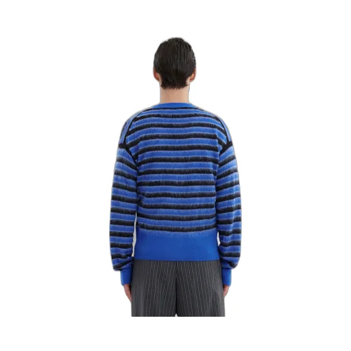 Striped V-Neck Cardigan