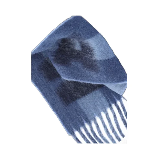 Logo Printed Fringed Scarf