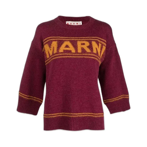 Logo Intarsia-Knit Crewneck Jumper
