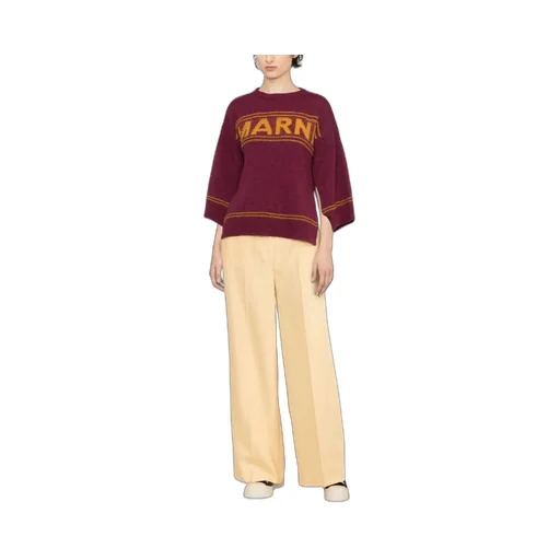 Logo Intarsia-Knit Crewneck Jumper