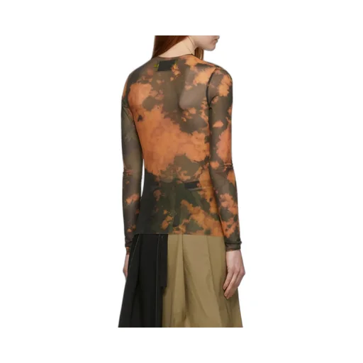 Logo Round Neck Print Long-Sleeved T-Shirt