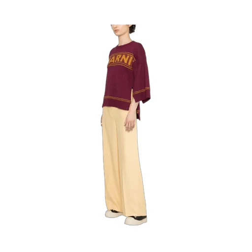Logo Intarsia-Knit Crewneck Jumper