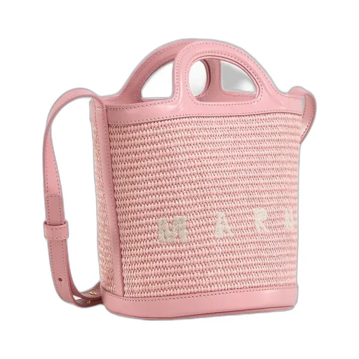 Logo Embroidered Bucket Bag