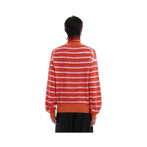 Striped Roll-Neck Knitted Jumper