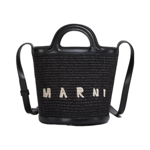 Logo Embroidered Bucket Bag