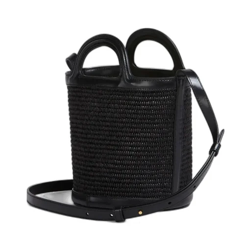 Logo Embroidered Bucket Bag