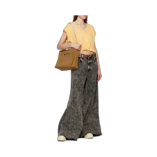 Tropicalia Logo Embroidered Small Tote Bag