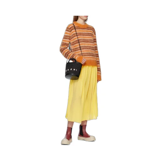 Logo Embroidered Bucket Bag