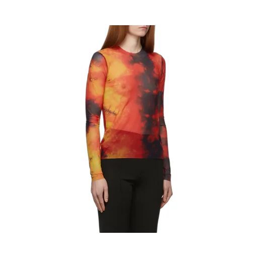 Mesh Long-Length T-Shirt