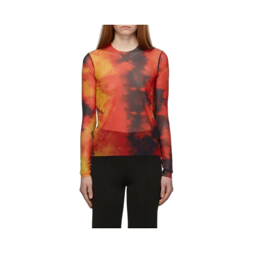 Mesh Long-Length T-Shirt