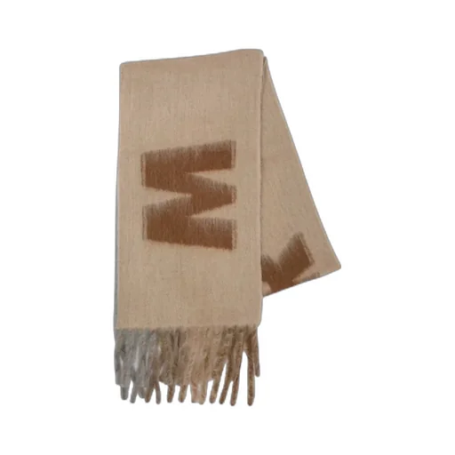 Logo-Detailed Fringed Scarf