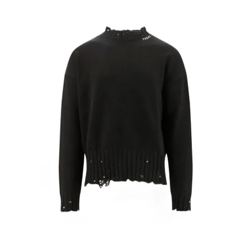 Distressed Crewneck Sweater
