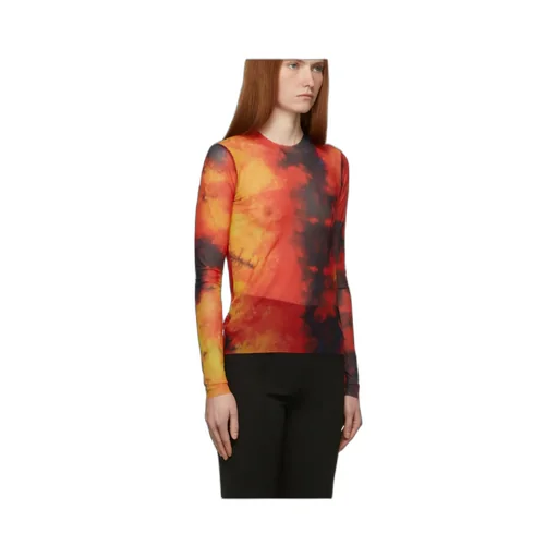 Mesh Long-Length T-Shirt