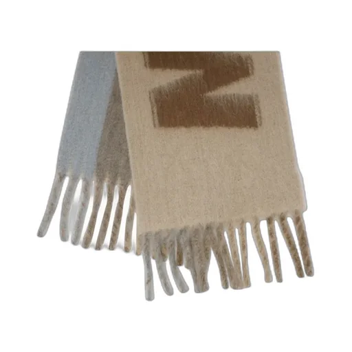 Logo-Detailed Fringed Scarf