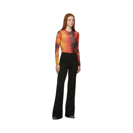 Mesh Long-Length T-Shirt