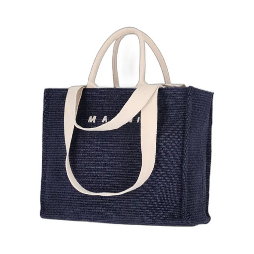 Logo Embroidered Top Handle Bag