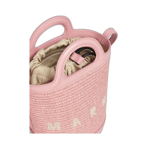Logo Embroidered Bucket Bag