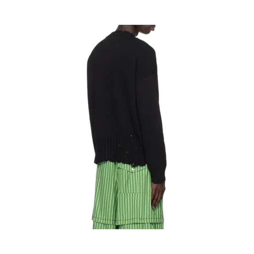 Distressed Crewneck Sweater