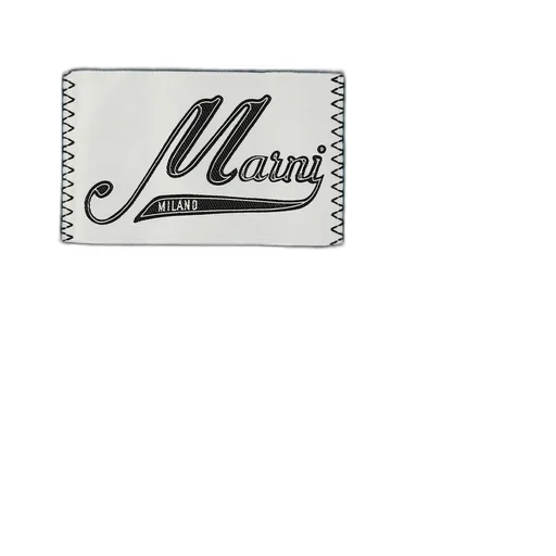 Logo Patch Fringed Scarf