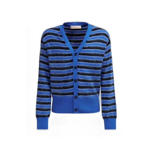 Striped V-Neck Cardigan