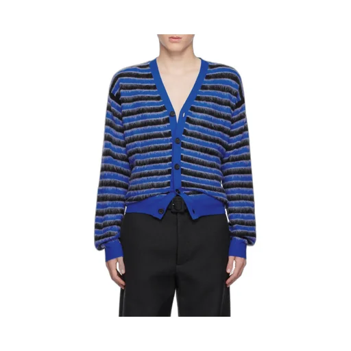 Striped V-Neck Cardigan