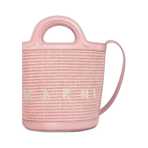Logo Embroidered Bucket Bag