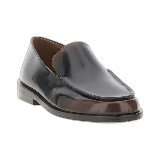 Polished-Leather Loafers