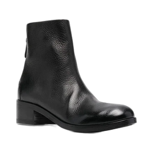 Round Head Zipper Boots