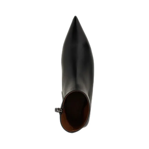 Pointed Zipper Short Boots