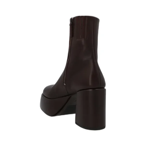Zipped Round-Toe Boots