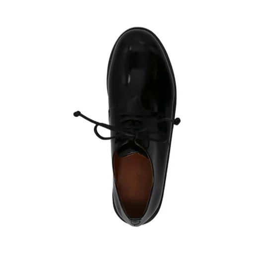 Round Head Lace Up Derby Shoes