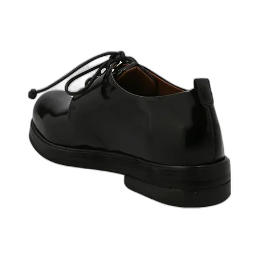 Round Head Lace Up Derby Shoes